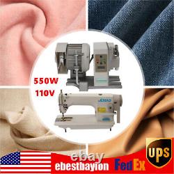 110V Foot Pedal Industrial Sewing Machine Heavy Duty Upholstery + Leather +Motor