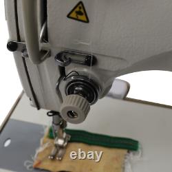 110V Foot Pedal Industrial Sewing Machine Heavy Duty Upholstery + Leather +Motor