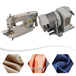 110V Industrial Lockstitch Sewing Machine 550W Motor Commercial