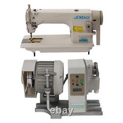 110V Industrial Lockstitch Sewing Machine 550W Motor Commercial