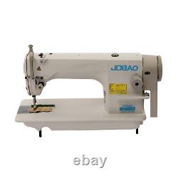 110V Industrial Lockstitch Sewing Machine 550W Motor Commercial