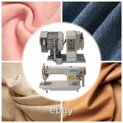 110V Industrial Lockstitch Sewing Machine 550W Motor Commercial