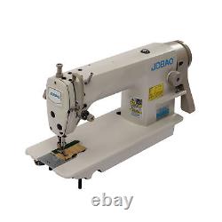110V Industrial Lockstitch Sewing Machine 550W Servo Motor with Stand Commercial