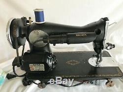 1945 Heavy Duty Industrial Strength Singer 15-90 Sewing Machine Serviced