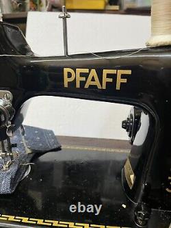1954 PFAFF 30 Sewing Machine Excellent Condition Works Great With Case
