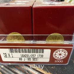 8 Boxes of 100 Orange DBX1 16X231/257 Industrial Sewing Machine Needles, Size #9
