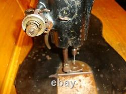 ANTIQUE Industrial SINGER Sewing Machine Head Fiddle Base 1888