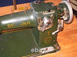 A 117L Bernina INDUSTRIAL SEWING MACHINE on wood stand vintage PICK UP CALIFORN