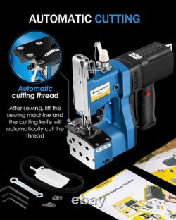 Adjustable Speed Bag Sewing Machine 6.4Lbs Automatic Woven & Non-Woven Fabrics