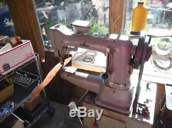 Adler 105-64 w Reverse Cylinder Arm Leather Industrial Sewing Machine Used