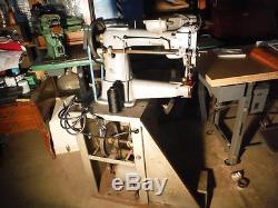 Adler 105-64 w Reverse Cylinder Arm Leather Industrial Sewing Machine Used