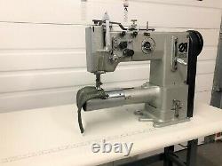 Adler 269 2needle Cylinder Bed Walking Foot Rev 110v Industrial Sewing Machine