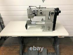 Adler 269 2needle Cylinder Bed Walking Foot Rev 110v Industrial Sewing Machine