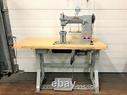 Adler 5/16 Postbed 2n Needle Feed Big Bobbin 110 Servo Industrial Sewing Machine