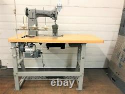 Adler 5/16 Postbed 2n Needle Feed Big Bobbin 110 Servo Industrial Sewing Machine