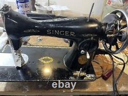 All Original Singer Leather and Canvas Sewing Machine. Totally Refurbished. YT