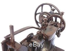 Antique 1878 Rarest Industrial Sewing Machine Double Big Gear Mechanism 80 Lbs