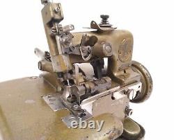Antique 1925 Very Rare Smallest Singer 81-4 Overlocker Industrial Sewing Machine