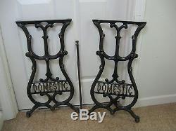 Antique Industrial Cast Iron Table Legs Domestic Treadle Sewing Machine Base