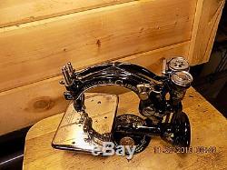 Antique Industrial Willcox Gibbs sewing machine, Restored 1900, Willcox Decals