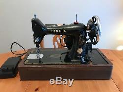 Antique Vintage Semi Industrial Singer 99k Electric Sewing Machine