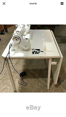 Artistic Quilter SD18 Long Arm Sit Down Machine & Industrial Drop Leaf Table