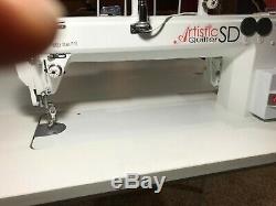 Artistic Quilter SD 18 Sit Down Longarm Machine and Industrial Drop Leaf Table