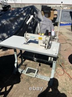Atlas Industrial Lockstitch Sewing Machine with Table & 110V Servo Motor 550W