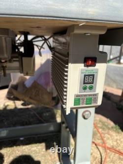 Atlas Industrial Lockstitch Sewing Machine with Table & 110V Servo Motor 550W
