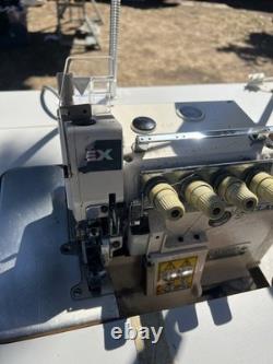 Atlas USA AT 5200EX-4 Industrial Overlock Sewing Machine with Table & Servo Motor