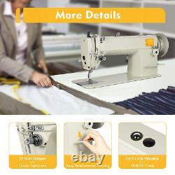 Automatic Leather Sewing Machine Industrial Lockstitch Leather Fabrics Sewing