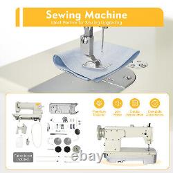 Automatic Leather Sewing Machine Industrial Lockstitch Leather Fabrics Sewing