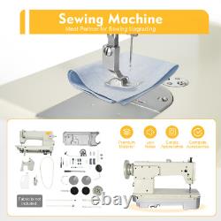 Automatic Leather Sewing Machine Industrial Lockstitch Leather Fabrics Sewing