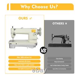 Automatic Leather Sewing Machine Industrial Lockstitch Leather Fabrics Sewing