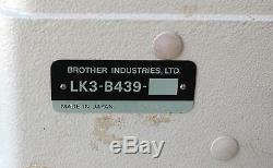 BROTHER LK3-B439 Label Tacker 1 1/2 x 1/2 Lockstitch Industrial Sewing Machine
