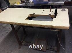 Bernina 950 Industrial Sewing Machine Table Stand and Clutch Motor