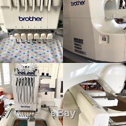 Brother 6 needle embroidery machine PR-600 works perfect only 38h of use