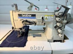 Brother Fd4-b272 3 Needle Coverstitch 110 Volt Servo Industrial Sewing Machine
