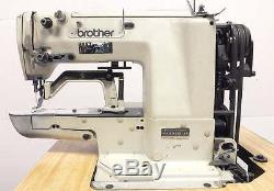Brother LK3-B430-4 Bar Tack Tacker Industrial Sewing Machine with Singer Stand