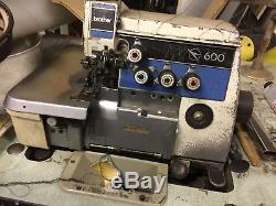 Brother Ma4-b661 3/5 Thread Overlock Industrial Sewing Machine Used