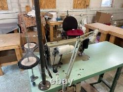Brother Mark II Excedra E-40 Single needle Industrial Sewing machine and station