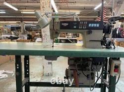 Brother Mark II Excedra E-40 Single needle Industrial Sewing machine and station