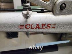 CLAES 8346-20 INDUSTRIAL SEWING MACHINE withSTAND PATCHING LEATHER SHOES ETC