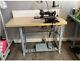 COLUMBIA BLIND STITCH INDUSTRIAL SEWING MACHINE WITH Table/motor/lamp/ T Stand