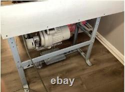 COLUMBIA BLIND STITCH INDUSTRIAL SEWING MACHINE WITH Table/motor/lamp/ T Stand