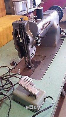 CONSEW 225 WALKING FOOT leather upholstery INDUSTRIAL SEWING MACHINE vintage