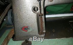 CONSEW 225 WALKING FOOT leather upholstery INDUSTRIAL SEWING MACHINE vintage