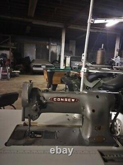 CONSEW 225 industrial sewing machine with table