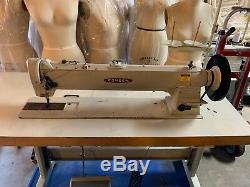 CONSEW 255RBL-25, Heavy Duty Long arm WALKING FOOT sewing machine