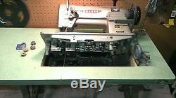 CONSEW 339RB-1 dual needle walking foot industrial sewing machine complete works
